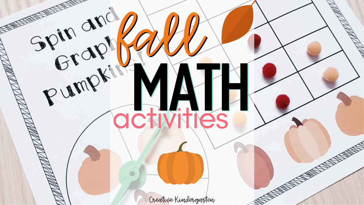 Fall Math Activities for Kindergarten - Creative Kindergarten